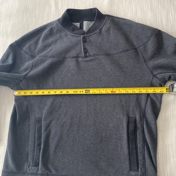 Lululemon Men’s Revolve Henley Sweatshirt Gray XL - Picture 5 of 7